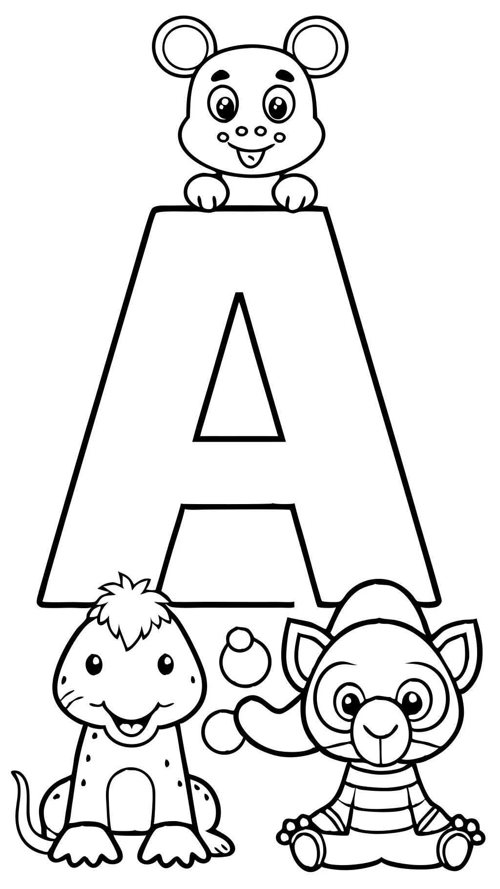 coloriage d’alphabet préscolaire